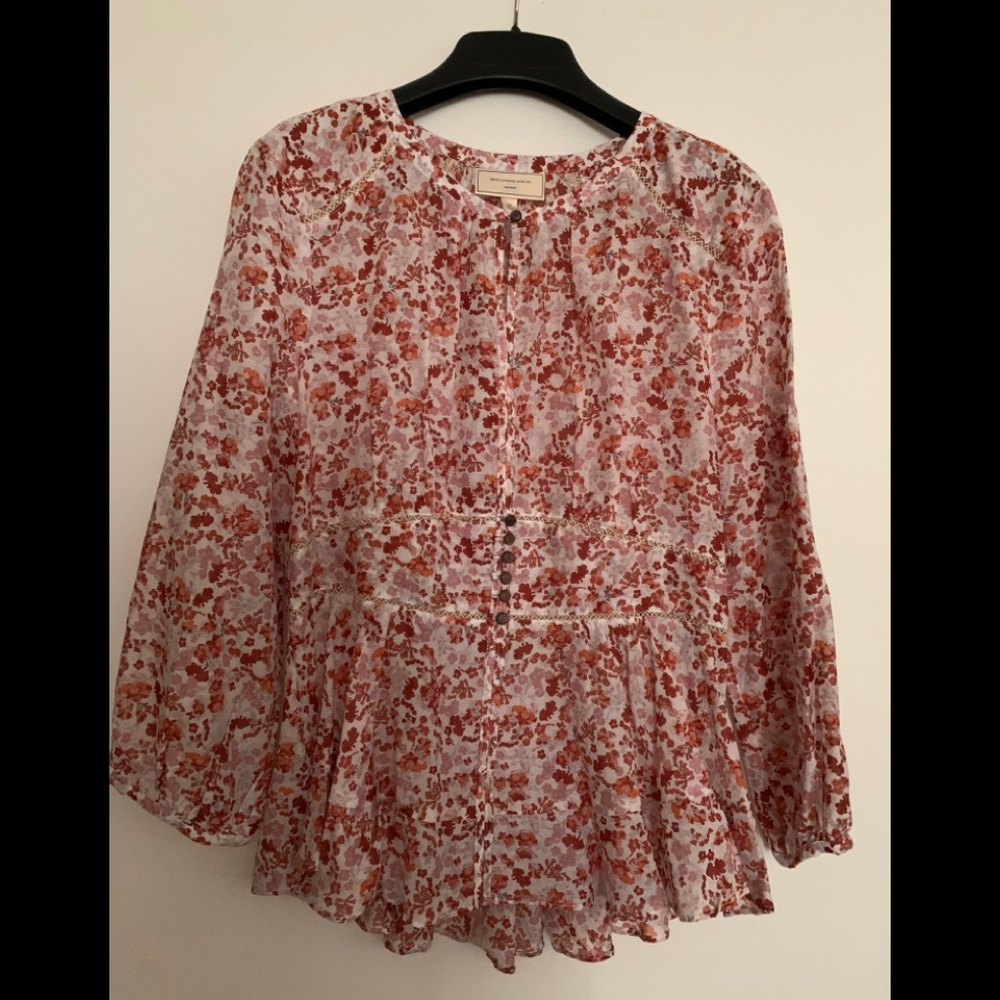Anthropologie Floral Blouse by Moulinette Soeurs